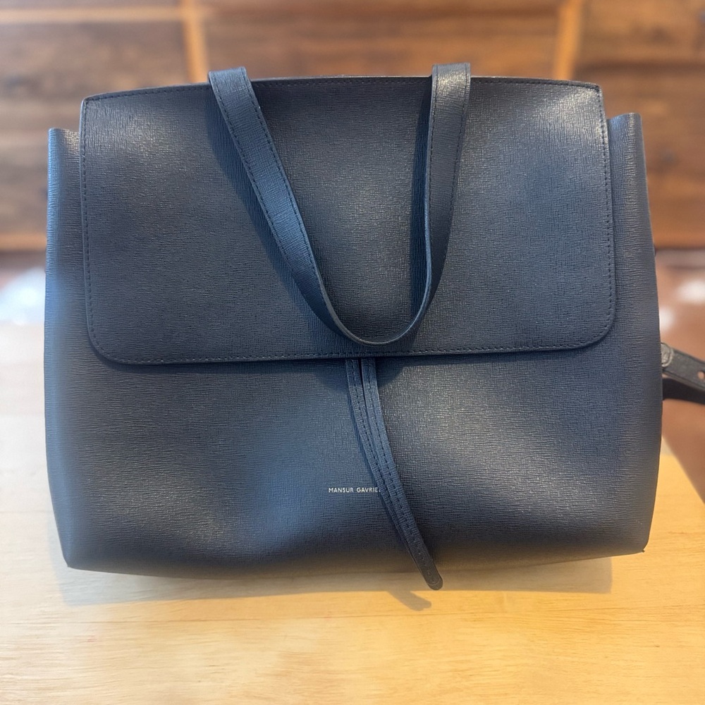 Mansur Gavriel Black Leather Lady Bag